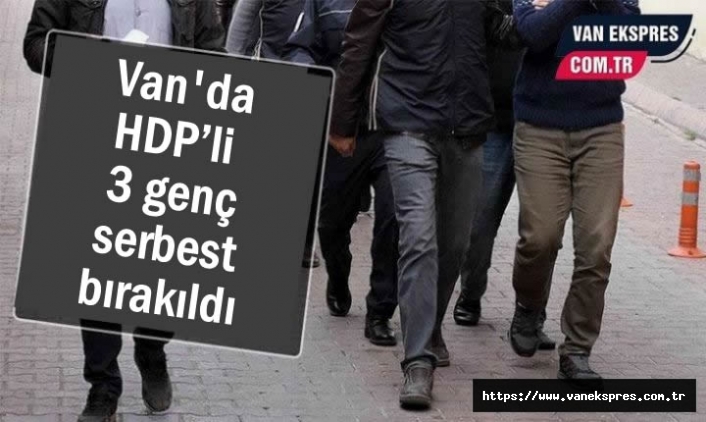 Van'da 3 HDP’li genç serbest bırakıldı