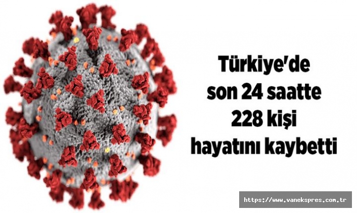 Türkiye'de koronadan 228 kişi daha vefat etti