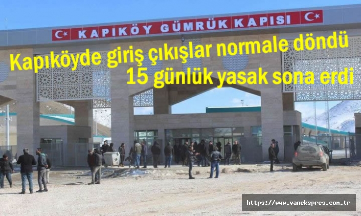 Kapıköy ve Esendere Sınır Kapısı Tekrardan Açıldı