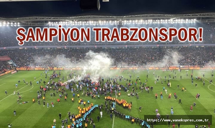 38 yıllık sonra Şampiyon Trabzonspor