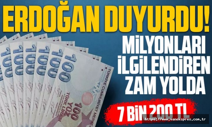 Erdoğan'dan milyonları ilgilendiren zam açıklaması...