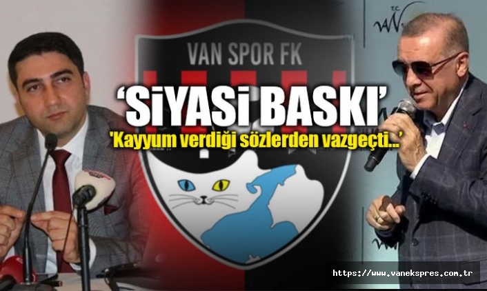 Erdoğan'ın ziyareti Vanspor'da ipleri koparttı: Başkan istifa etti